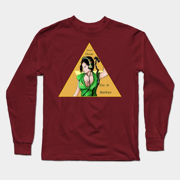 Gamer Chicks Long Sleeve T-Shirt by Minx Haven